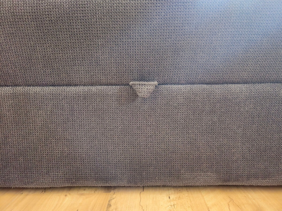 Wersalka po czyszczeniu